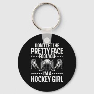 Llavero Fun Hockey Arte Para Mujeres Chicas Hockey Deporte