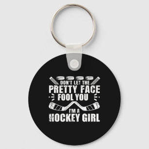 Llavero Fun Hockey Arte Para Mujeres Chicas Hockey Deporte