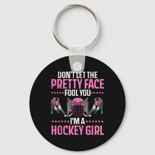 Llavero Fun Hockey Arte Para Mujeres Chicas Hockey Deporte