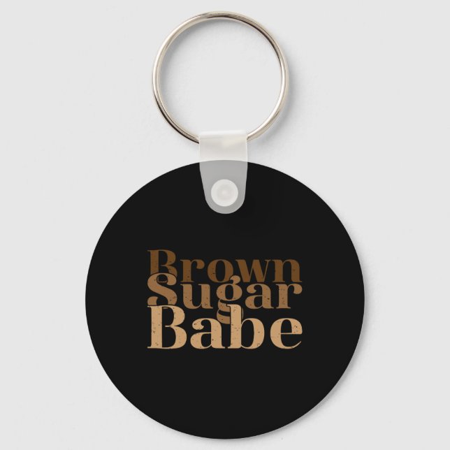 Llavero Fun marrón de azúcar bruja Orgullosa jun de mujer  (Anverso)