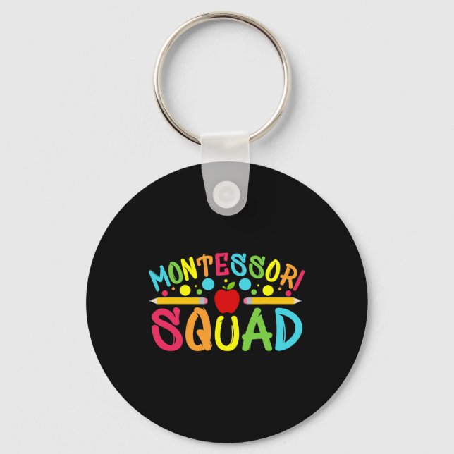 Llavero Fun Montessori Squad Montessori Docente De Vuelta  (Anverso)