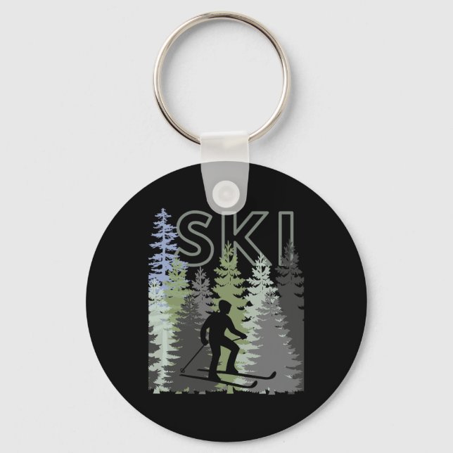 Llavero Fun Mountain Adventure Ski Squad Winter Sport Ski (Anverso)