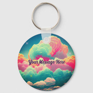 Llavero Fun Pastel Cotton Candy Clouds