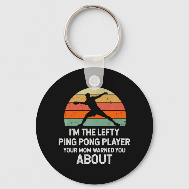 Llavero Fun Ping Pong Table Tennis Left Hands Player (Anverso)