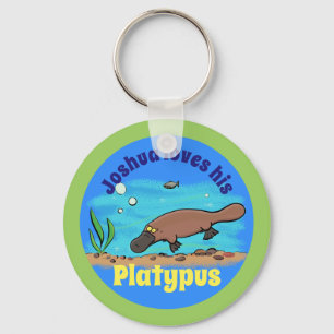 Llavero Fun platypus personalizado keychain