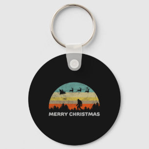 Llavero Fun Retro Style Big Foot Feliz Navidad Yeti