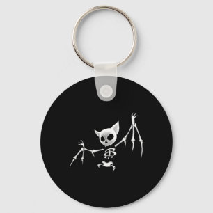 Llavero Fun Scary Dark Flying Skeleton Bat Ropa de Hallowe