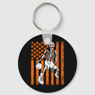 Llavero Fun Skeleton Basketball Player Estados Unidos Band