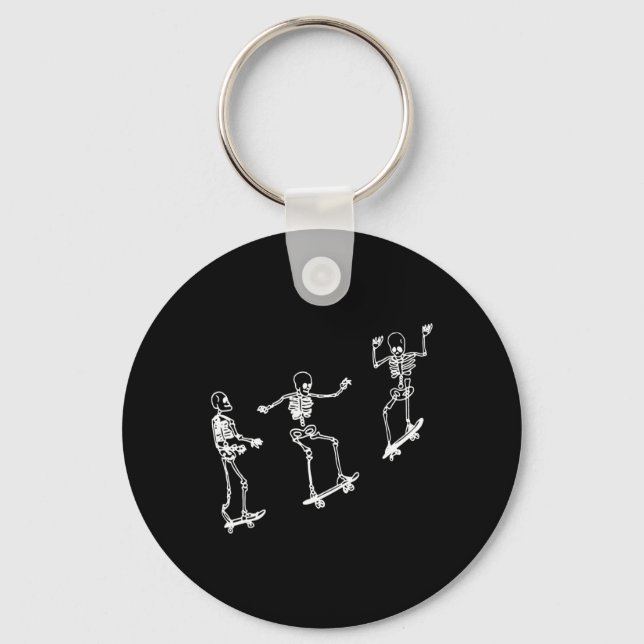Llavero Fun Skeleton Skateboard Halloween Skateboarding Sk (Anverso)