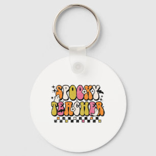 Llavero Fun Spooky Season Retro Spooky Teacher Halloween C