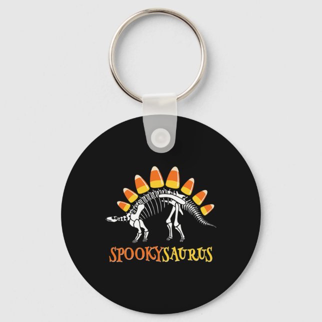 Llavero Fun Spookysaurus Candy Corn Dinosaur Halloween Tod (Anverso)