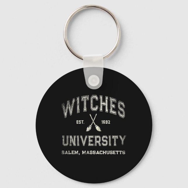 Llavero Fun Wiccan WITCHES UNIVERSIDAD Salem Massachusetts (Anverso)