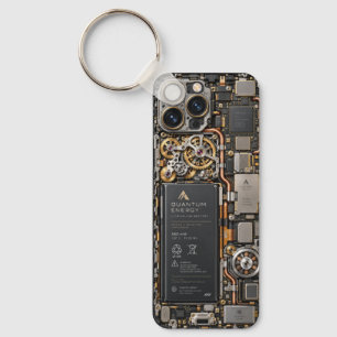 Llavero Funda de teléfono de placa de circuito de tecnolog