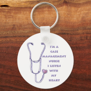 Llavero Funda Manager Nurse Heart Keychain