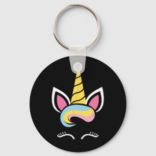 Llavero Funda unicornio Face Cute Eyelashes Halloween Cost
