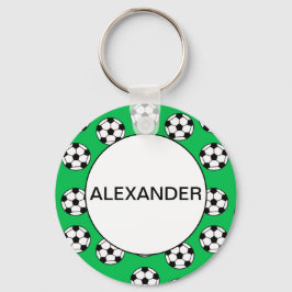 Llavero Fundido patrón de pelota de fútbol