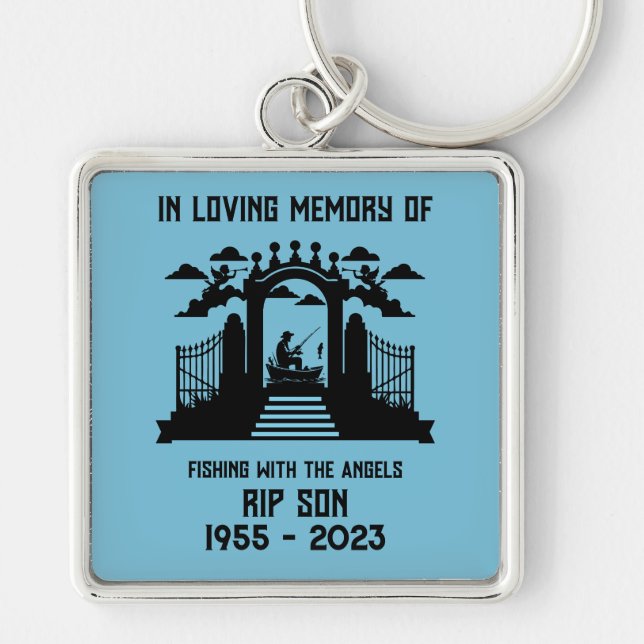 Llavero Funeral de pesca en memoria (Frente)