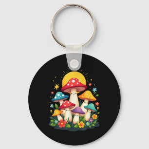 Llavero Funguitos de hongos de hongos de hongos florales d
