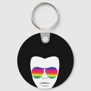 Llavero Funky Afro Hair Boy Keychain