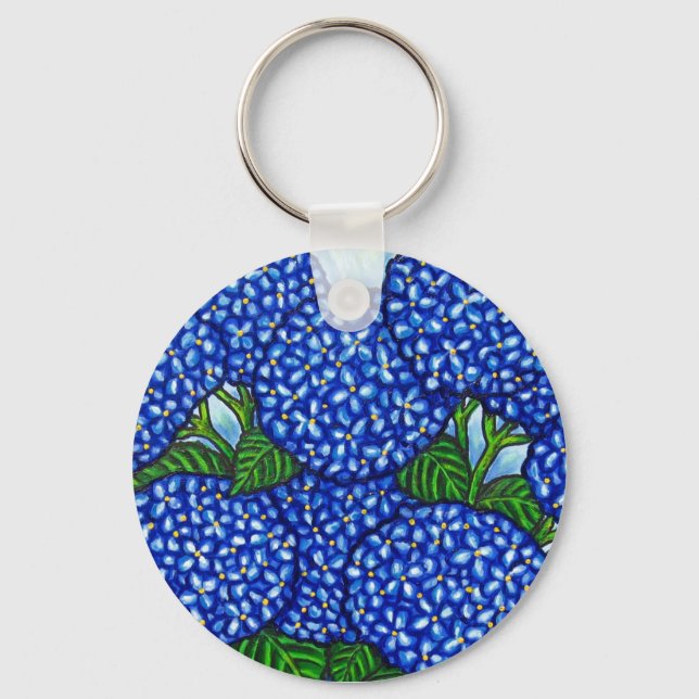 Llavero Funky Floral Hydrangea Key Chain (Anverso)