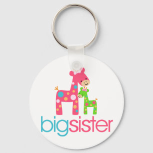 Llavero Funky Giraffe Big Sister Tshirt