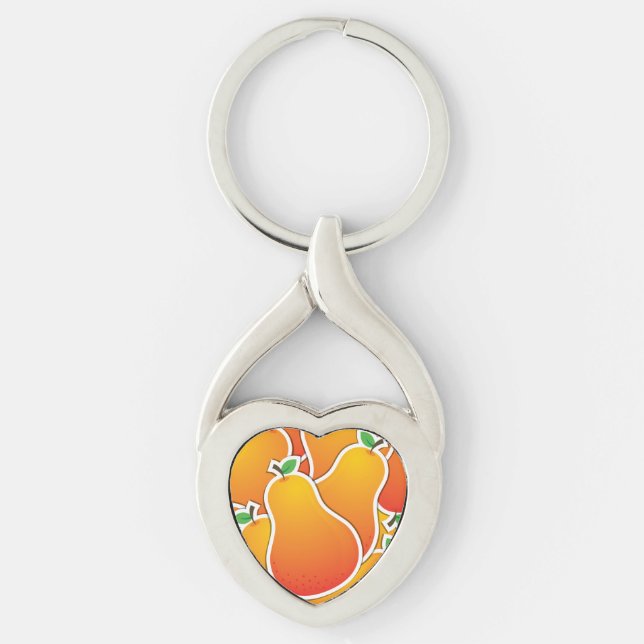 Llavero Funky naranja pera (Anverso)