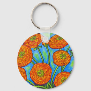 Llavero Funky Ranunculus Bouquet Key Chain