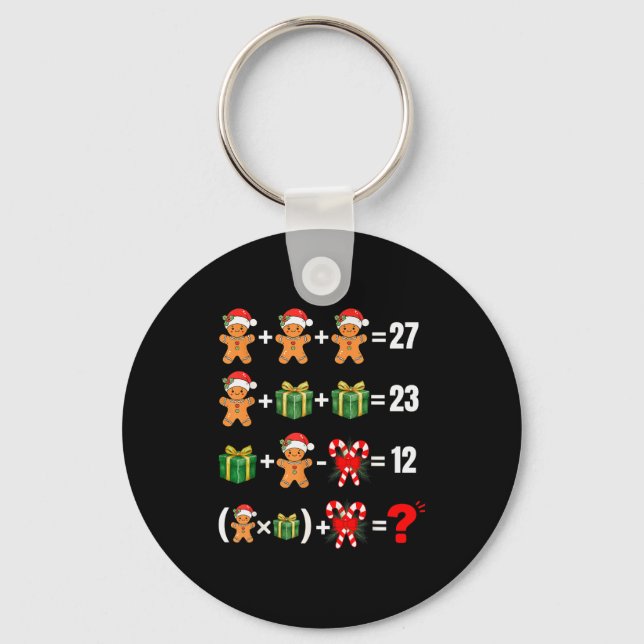 Llavero Funny 67 Meme Candy Merry Santa Math Teacher Chris (Anverso)