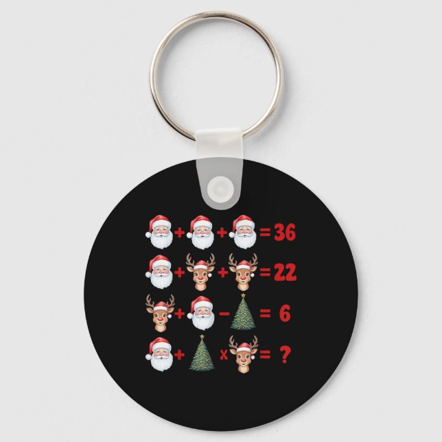 Llavero Funny 67 Meme Christmas Math Teacher Santa Six Sev (Anverso)