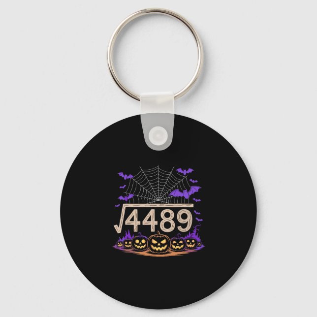Llavero Funny 67 Meme Math Teacher 6 7 Halloween Square Ro (Anverso)