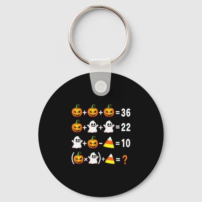 Llavero Funny 67 Meme Pumpkin Ghost Math Teacher Halloween (Anverso)