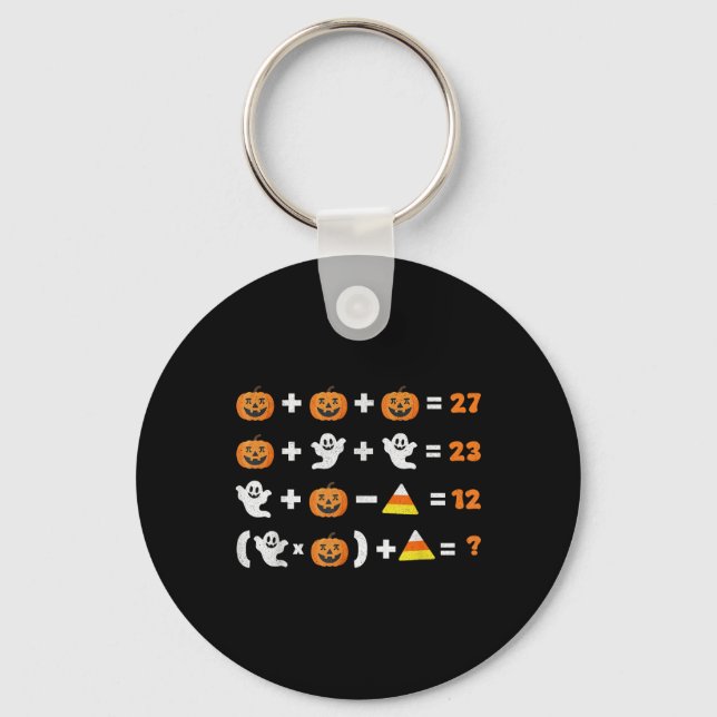 Llavero Funny 67 Meme Pumpkin Ghost Math Teacher Halloween (Anverso)