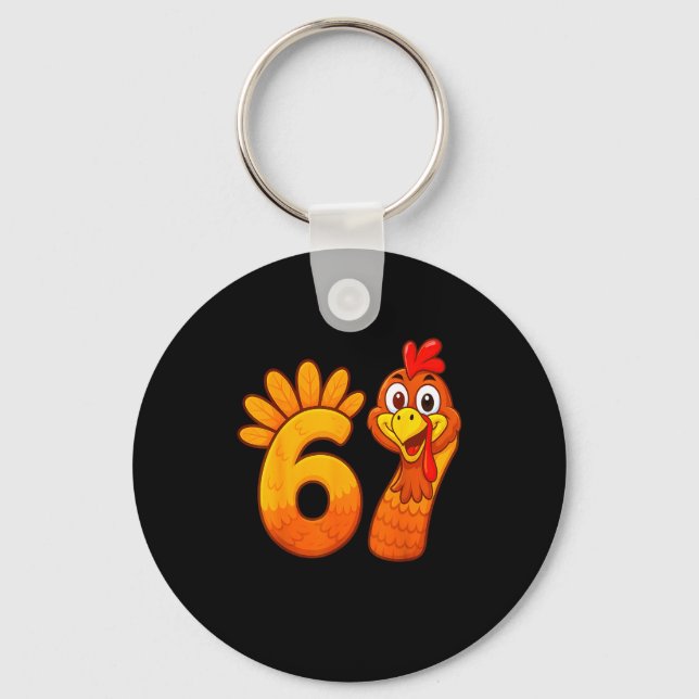 Llavero Funny 67 Thanksgiving Meme Turkey Six Seven Costum (Anverso)