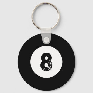 Llavero Funny 8 Ball Magic Billiards Pool Lazy Halloween C