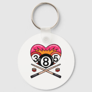 Llavero Funny 8 Ll Billiard Pool Player Ocho Ll Billiards