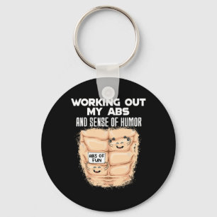 Llavero Funny Abs Ejercicio Músculo Construcción De Cuerpo