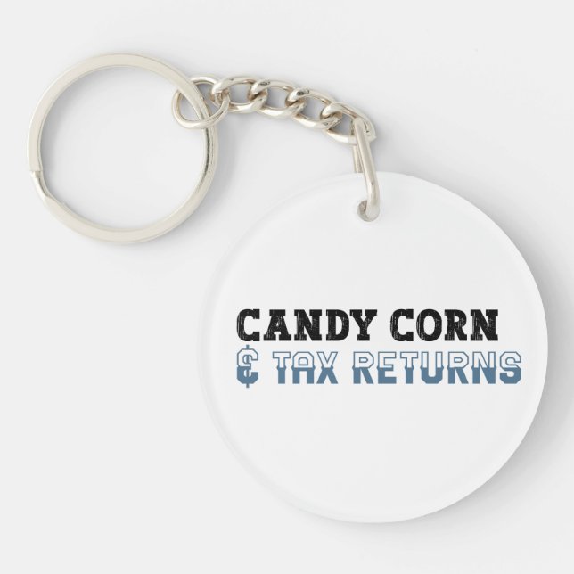 Llavero Funny Accountant Halloween - Candy Corn (Frente)