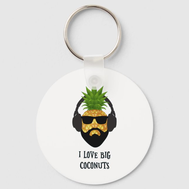 Llavero Funny Aloha Bebe Pineapple Con Sungles Guay (Anverso)