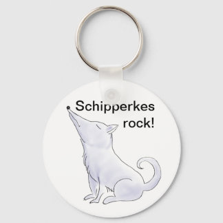 Llavero Funny Aloof Schipperke Dog Personalizado