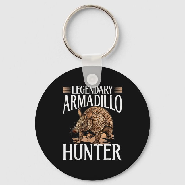 Llavero Funny Armadillo Animal Legendary Armadillo Hunter  (Anverso)