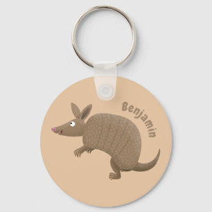 Llavero Funny armadillo feliz personalizado ilustracion