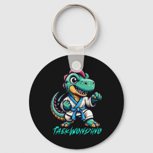 Llavero Funny Artes Marciales Karate Taekwondo Dino Animal
