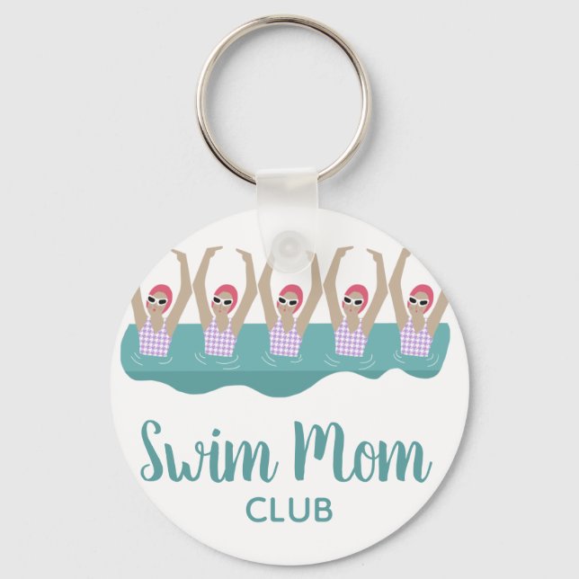 Llavero Funny Artistic Synchro Swimmers Swimmers Swim Mom (Anverso)