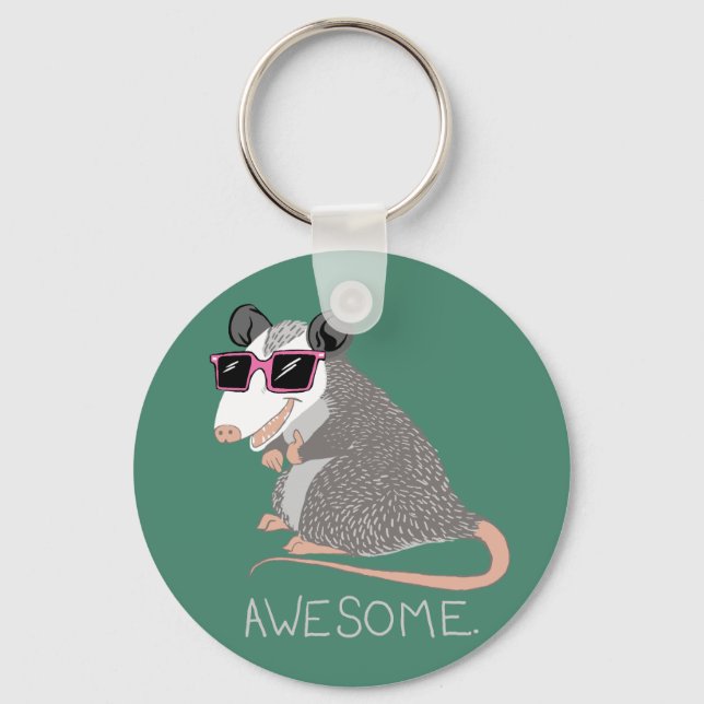 Llavero Funny Awesome Possum (Anverso)