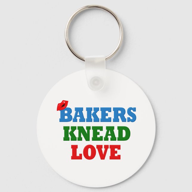 Llavero Funny Bakers Need (Knead) Love (Anverso)