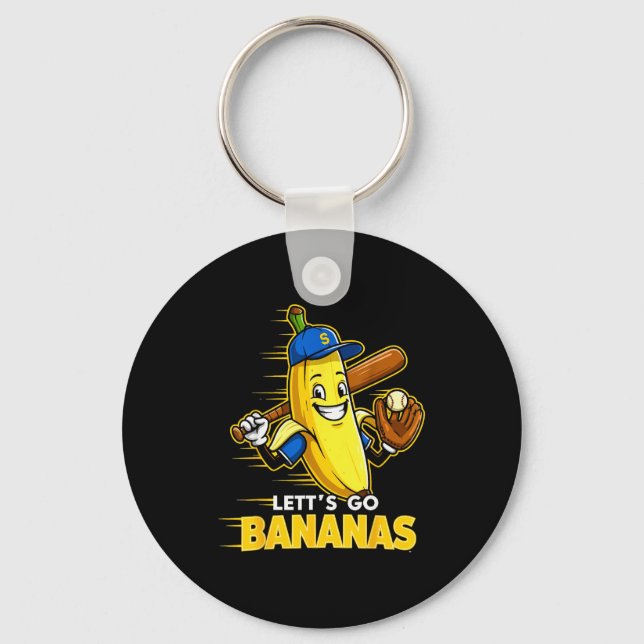 Llavero Funny Banana Shirts Gift Fruit Lovers Boys Lets Go (Anverso)