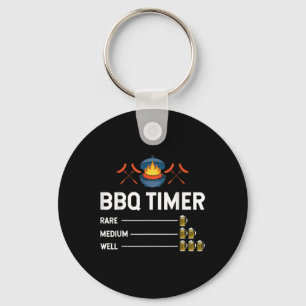 Llavero Funny Barbecue Chef Bbq Timer Beer Fiesta