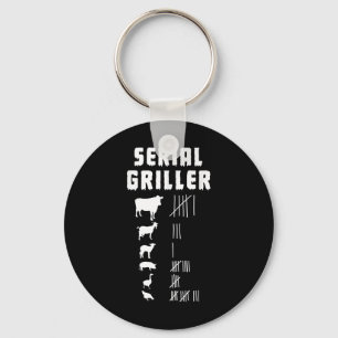 Llavero Funny Bbq Refill Parrillada Barbacoa - Gri Serie