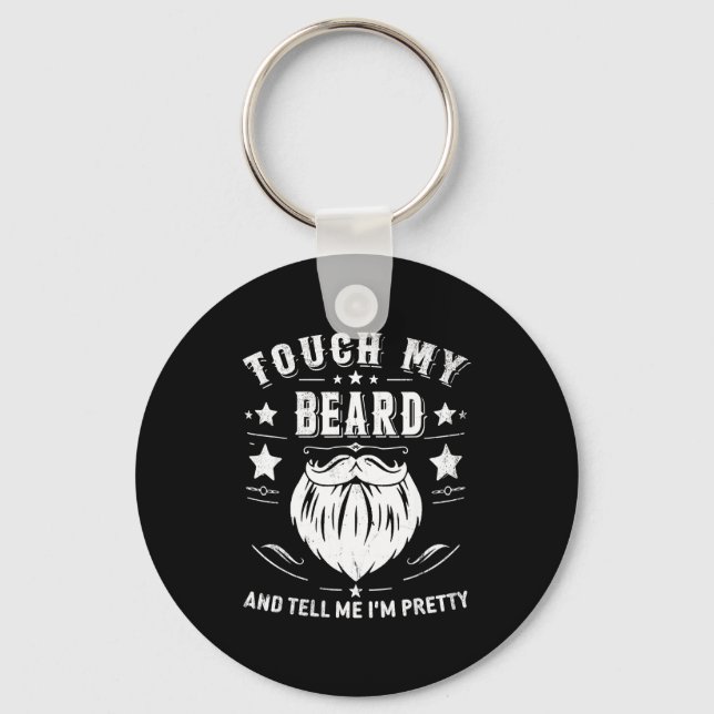 Llavero Funny Beard Quote Gift For Bearded Men Dad And Hus (Anverso)