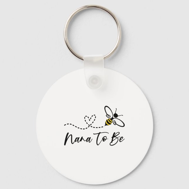 Llavero Funny Bee Lover Nana To Be  (Anverso)